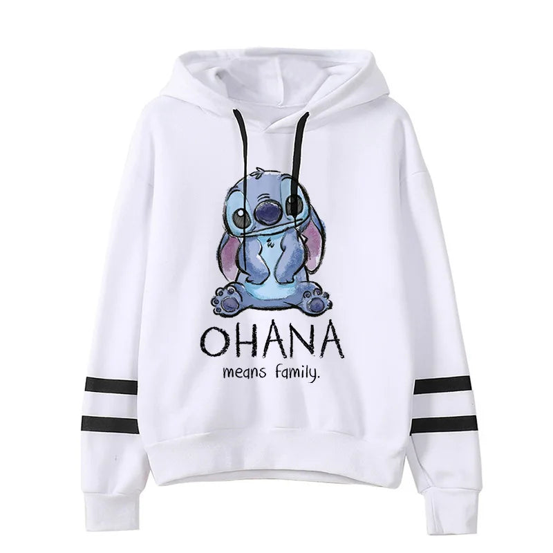 "Zensiva" Cute Stitch - Karikatür Tarzı Harajuku Hoodie