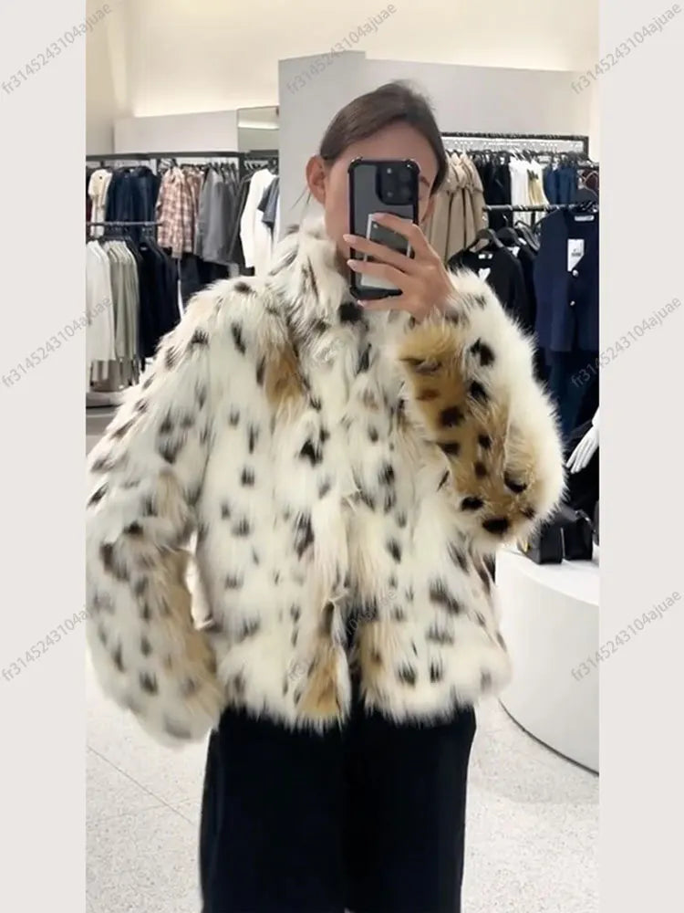 "Zensiva" Fluffy Glam - Faux Kürk Şık Ceket