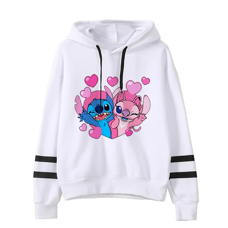 "Zensiva" Cute Stitch - Karikatür Tarzı Harajuku Hoodie