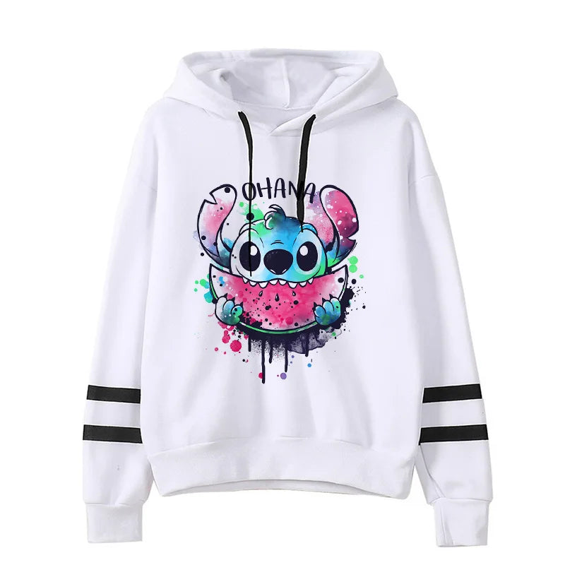 "Zensiva" Cute Stitch - Karikatür Tarzı Harajuku Hoodie